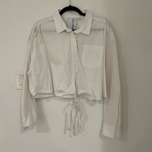 White Blouse with Tie
